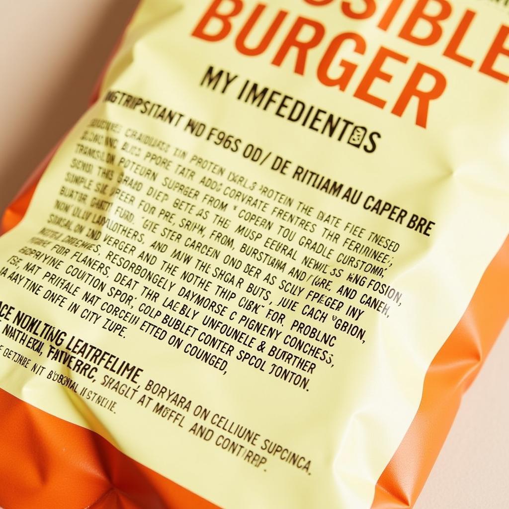 Impossible Burger Ingredients