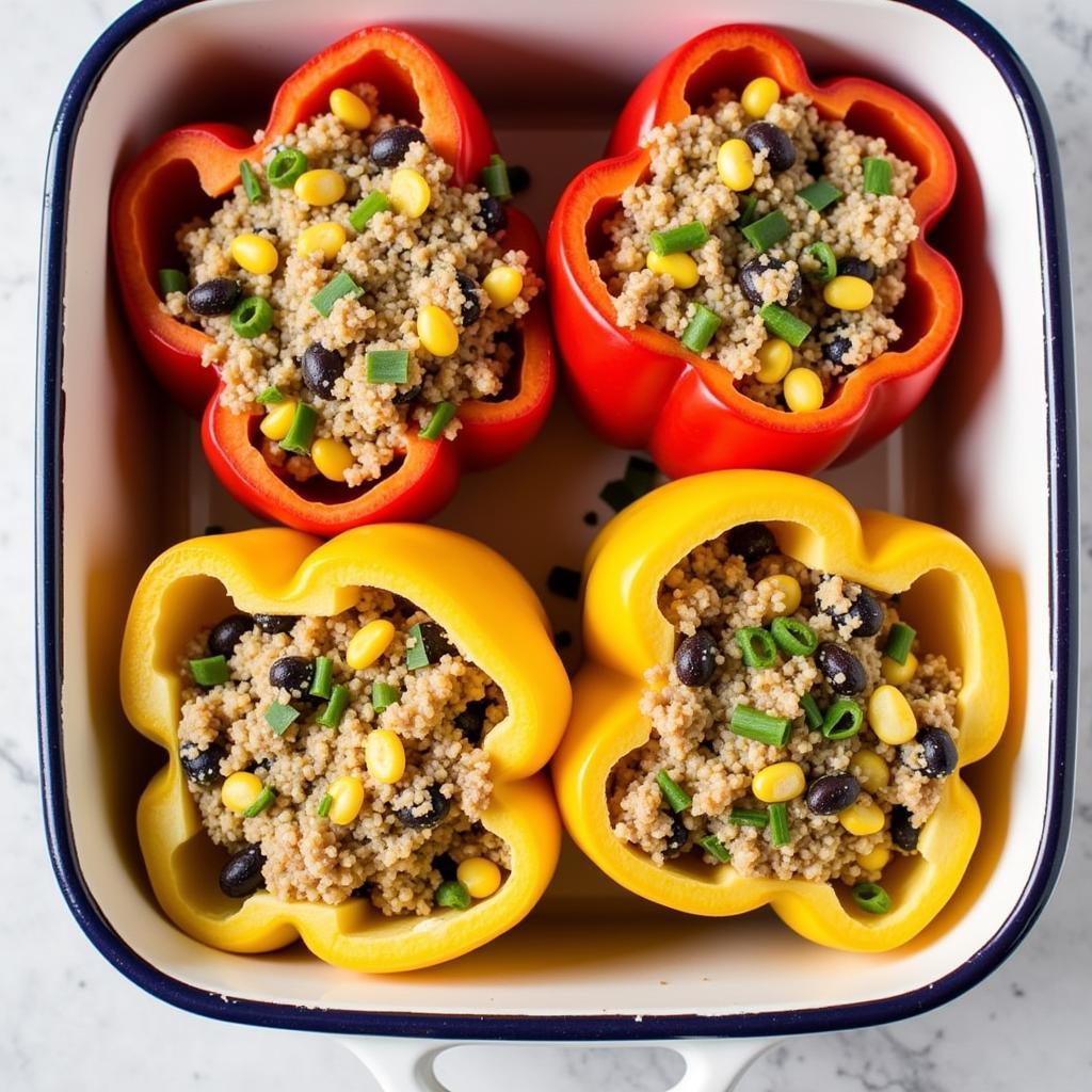 Inside Out Stuffed Bell Peppers