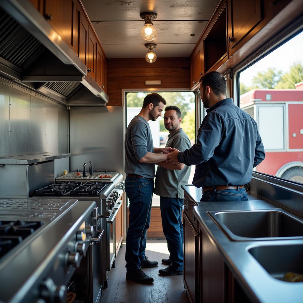 Inspecting a Used Food Truck