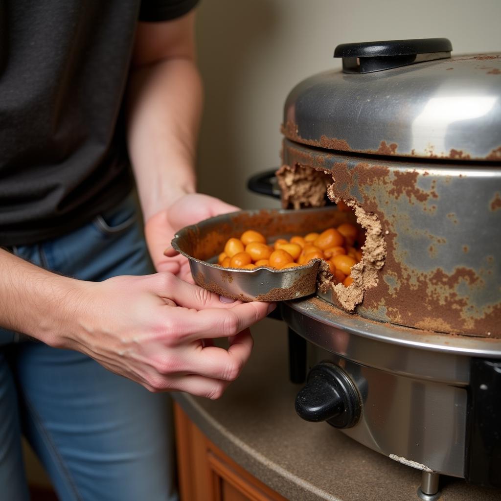 Inspecting a Used Food Warmer