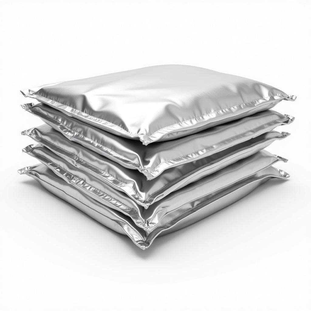 Insulated foil bags used for food delivery