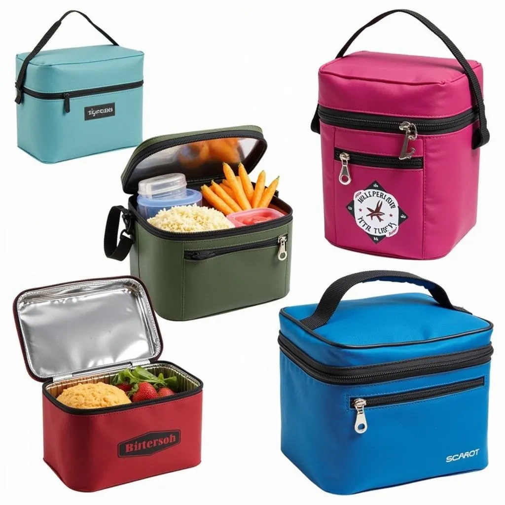 Variety of insulated lunch boxes