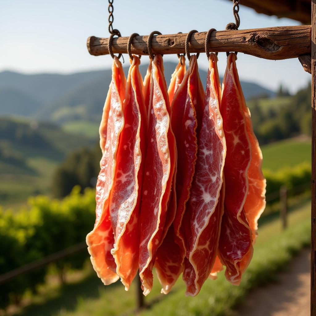 Italian Prosciutto Hanging