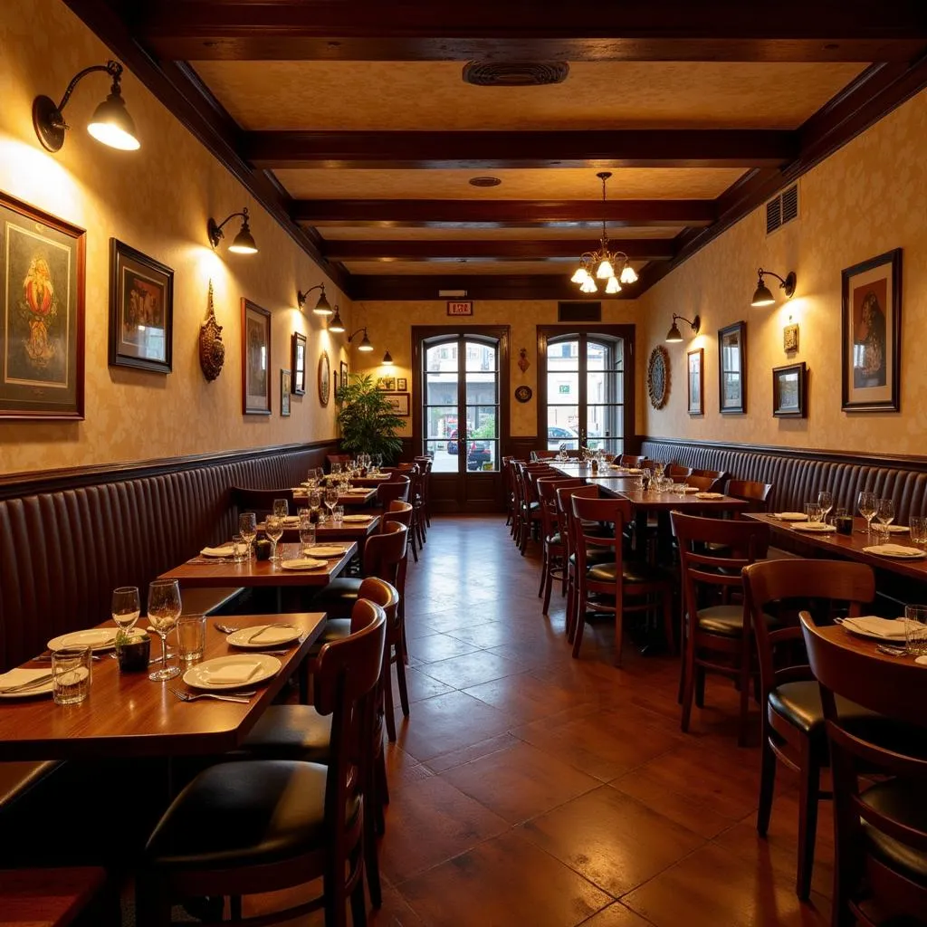 Inviting Italian Restaurant Interior Design