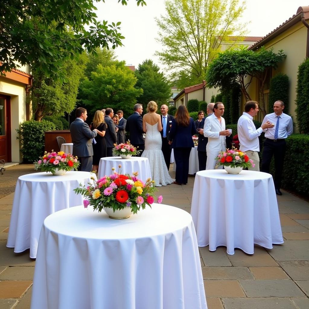 Italian Wedding Aperitivo Setup