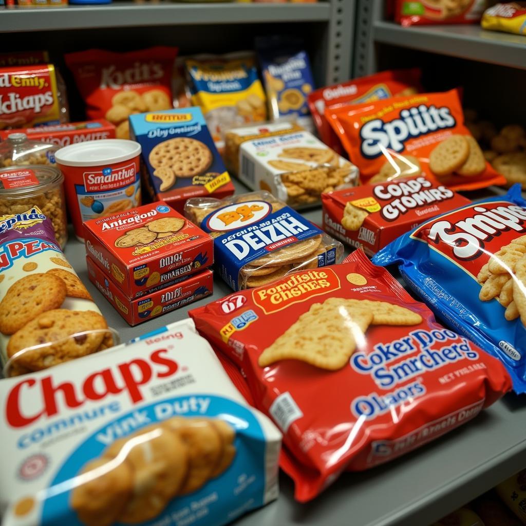 Assortment of Jail Canteen Snacks