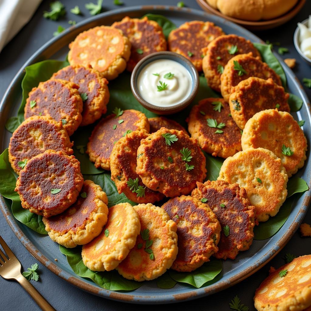 Assortment of Jamaican beef patties on a platter