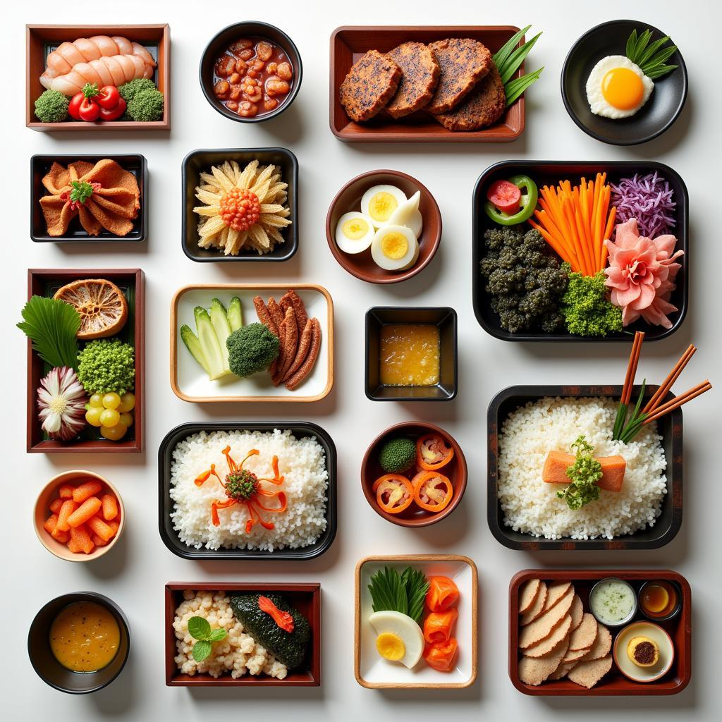 Variety of Japanese Food Containers