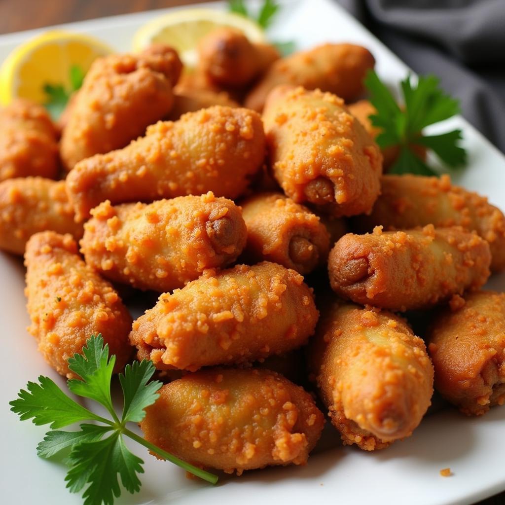 Platter of Crispy Japanese Fried Chicken