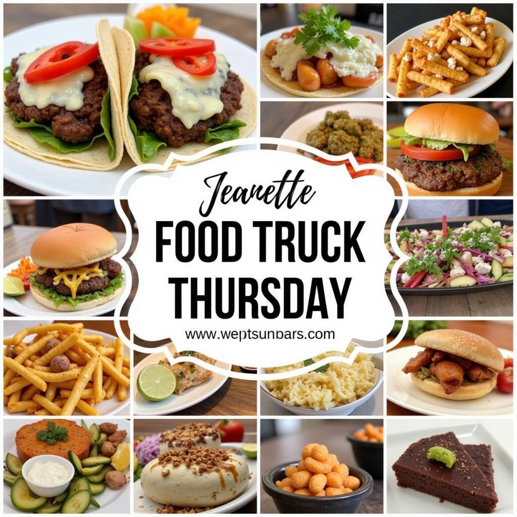 Diverse food options at Jeanette Food Truck Thursday