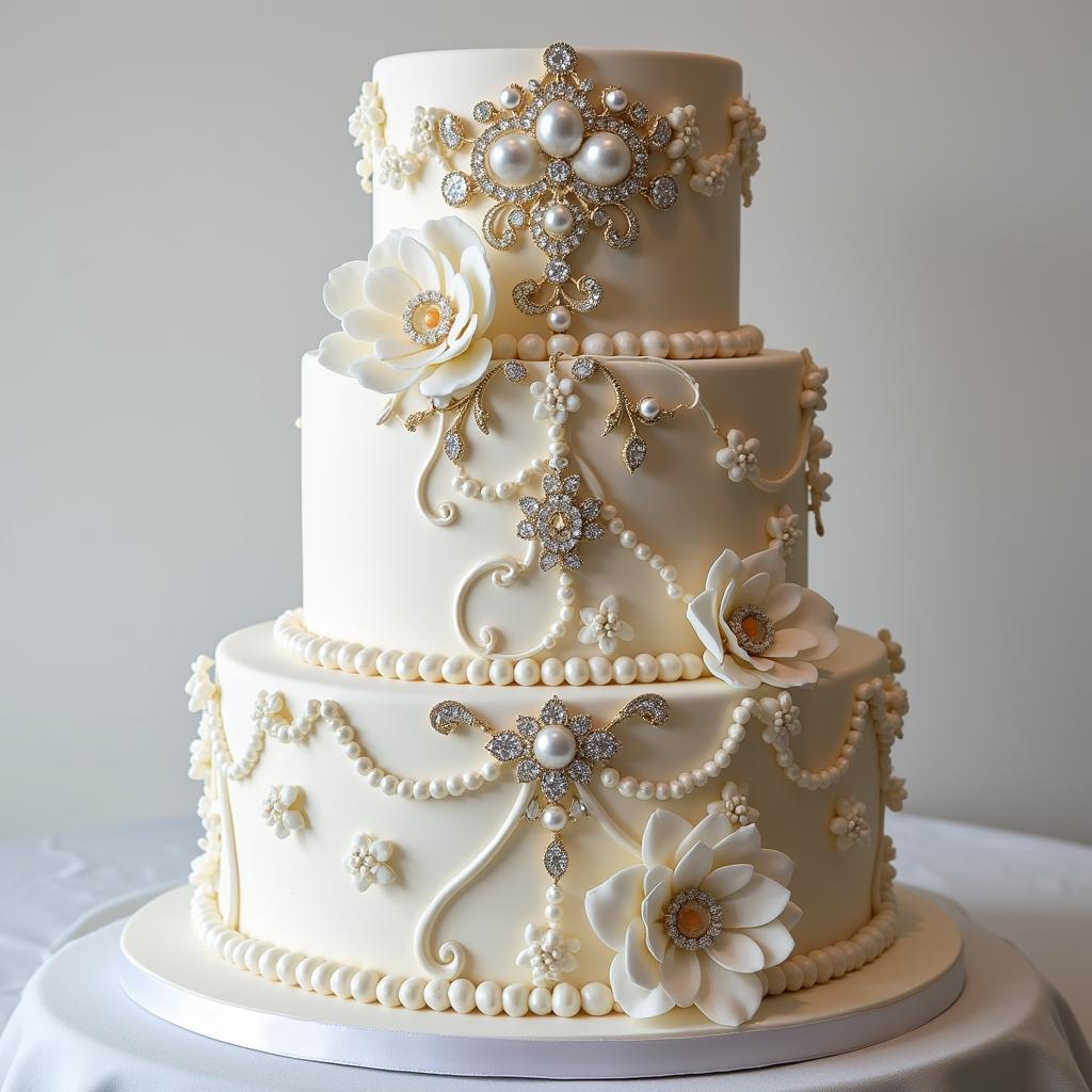 Jewelry Food Wedding Cake