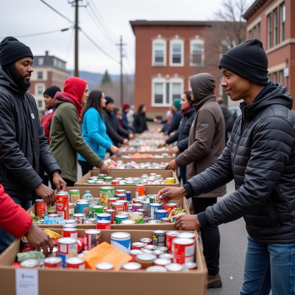 Donating food to a Johnstown PA food pantry