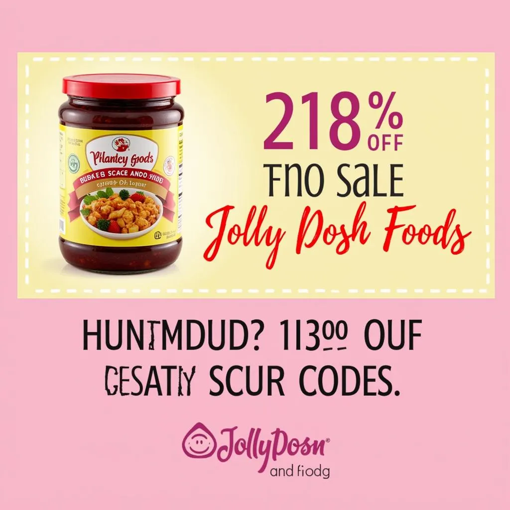 Jolly Posh Foods Discount Banner