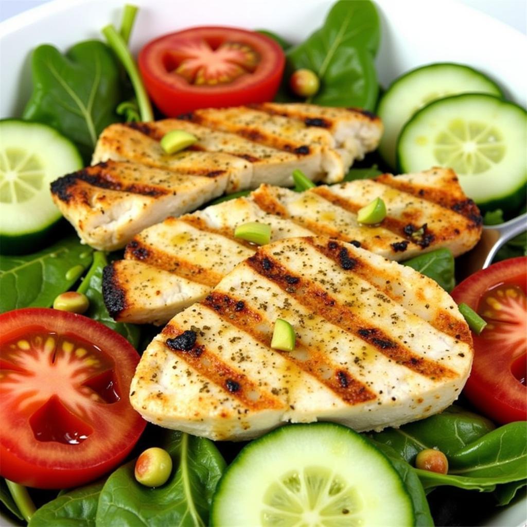 Julie's Fast Food Grilled Chicken Salad - A Healthy Option