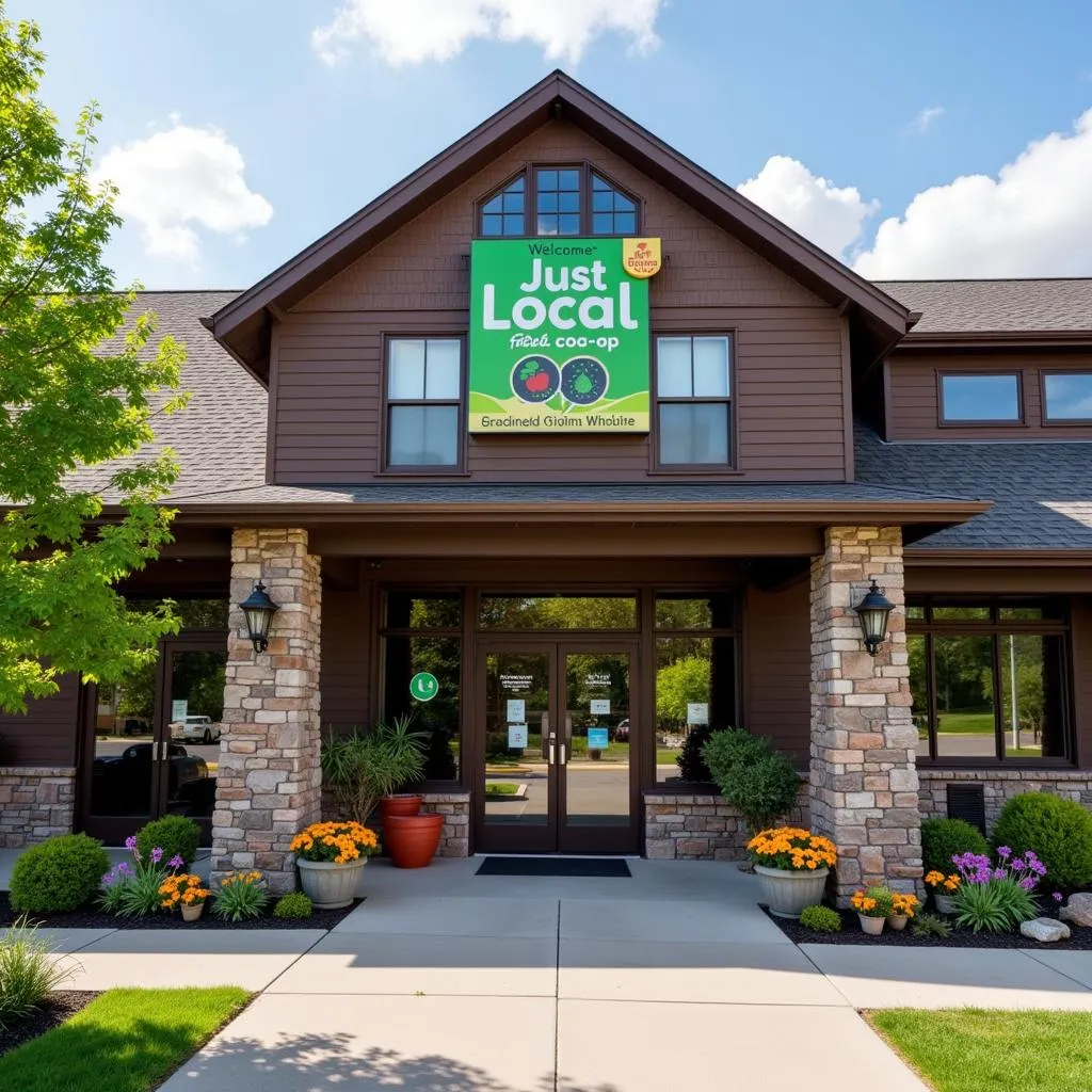 Exterior of Just Local Food Co-op in Eau Claire