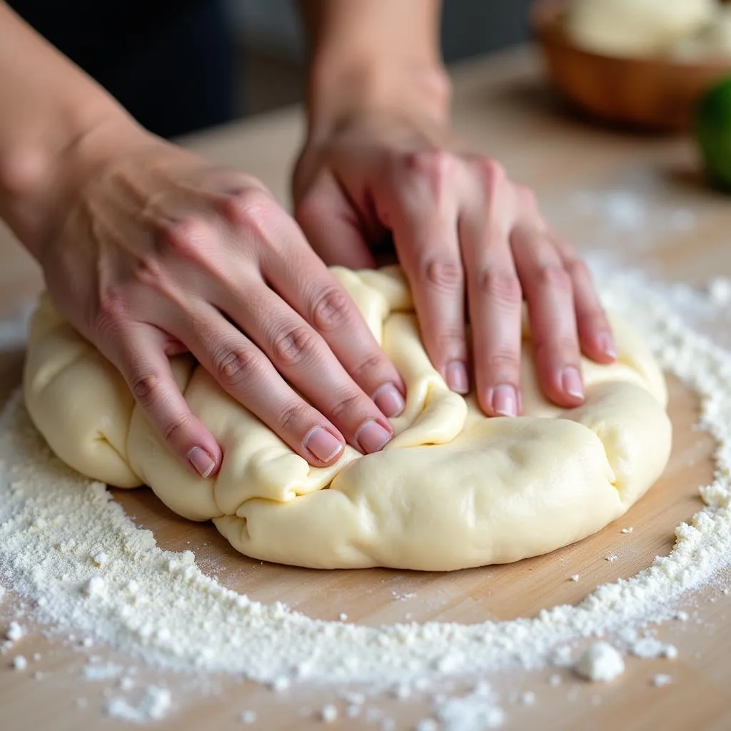 Kneading Food Nanny Pizza Dough