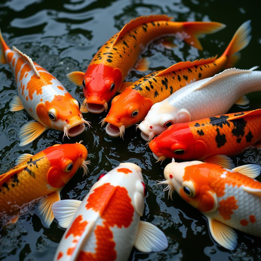 Koi Feeding Frenzy