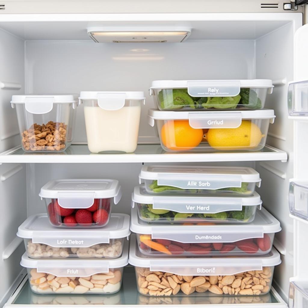 Komax Biokips Containers Organizing a Refrigerator