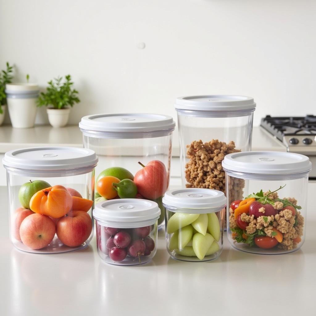 Komax Biokips Food Storage Containers in Various Sizes and Shapes