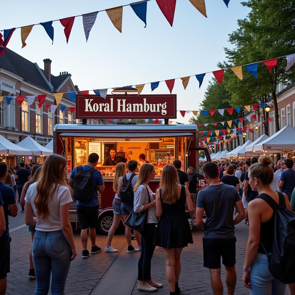 Koral Hamburg food truck at a festival