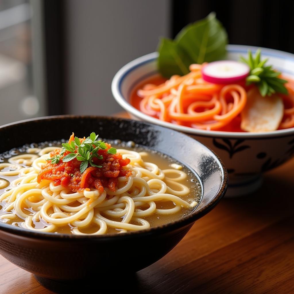 Korean Cold Noodle Bowls