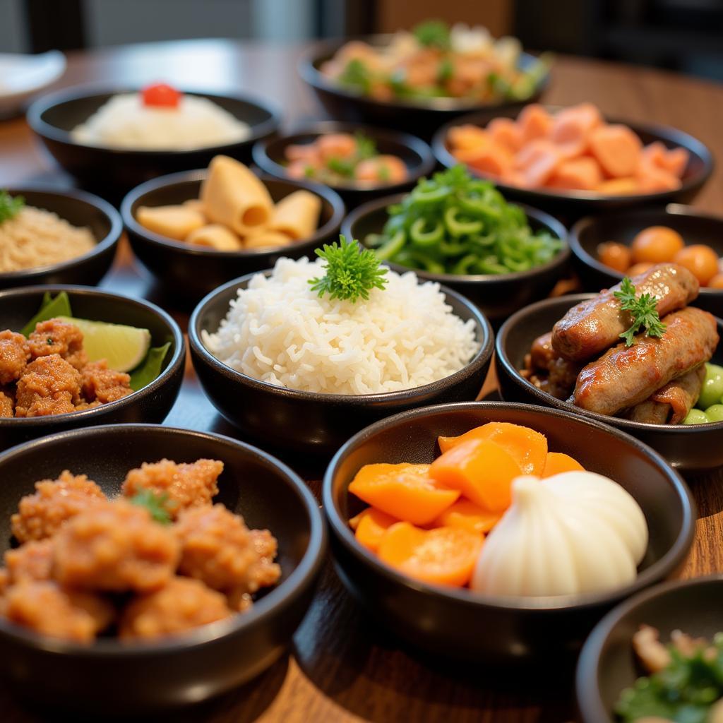 Korean Food Catering Banchan Spread