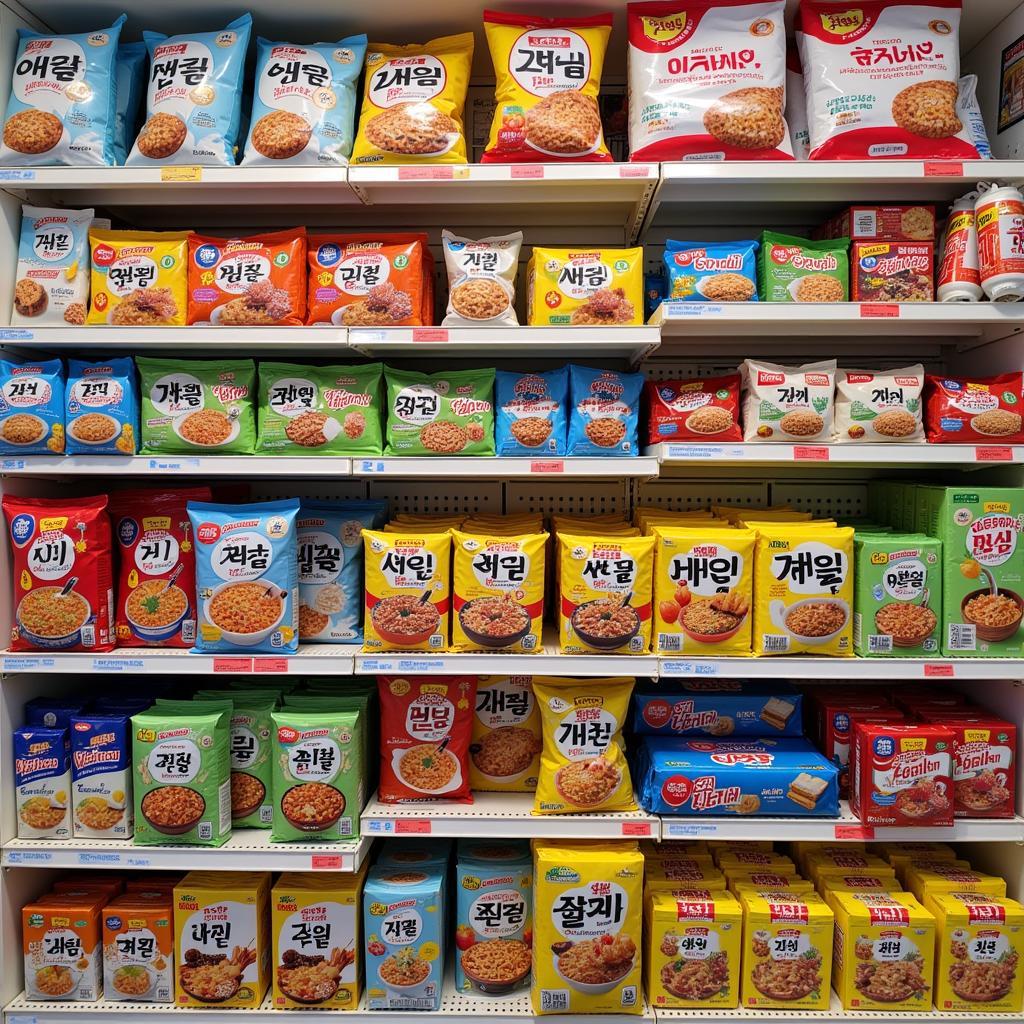 Korean Gas Station Food Selection