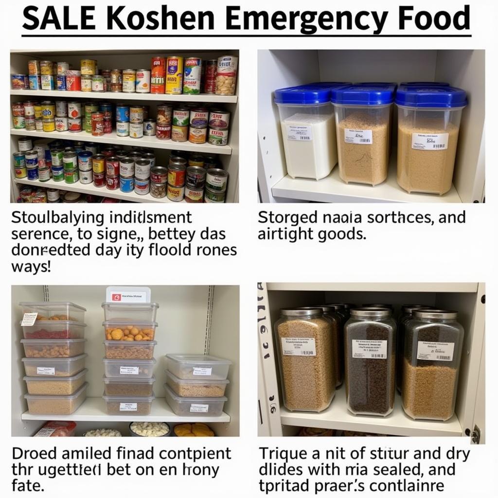 Proper Storage of Kosher Emergency Food