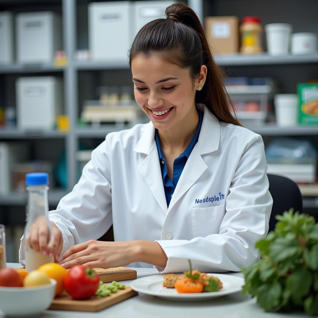 Kraft Food Scientist in Lab