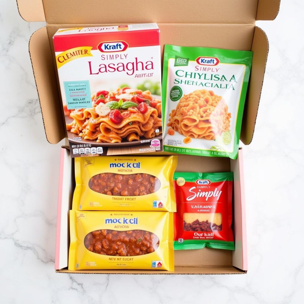 Kraft Foods Simply Lasagna Box Contents