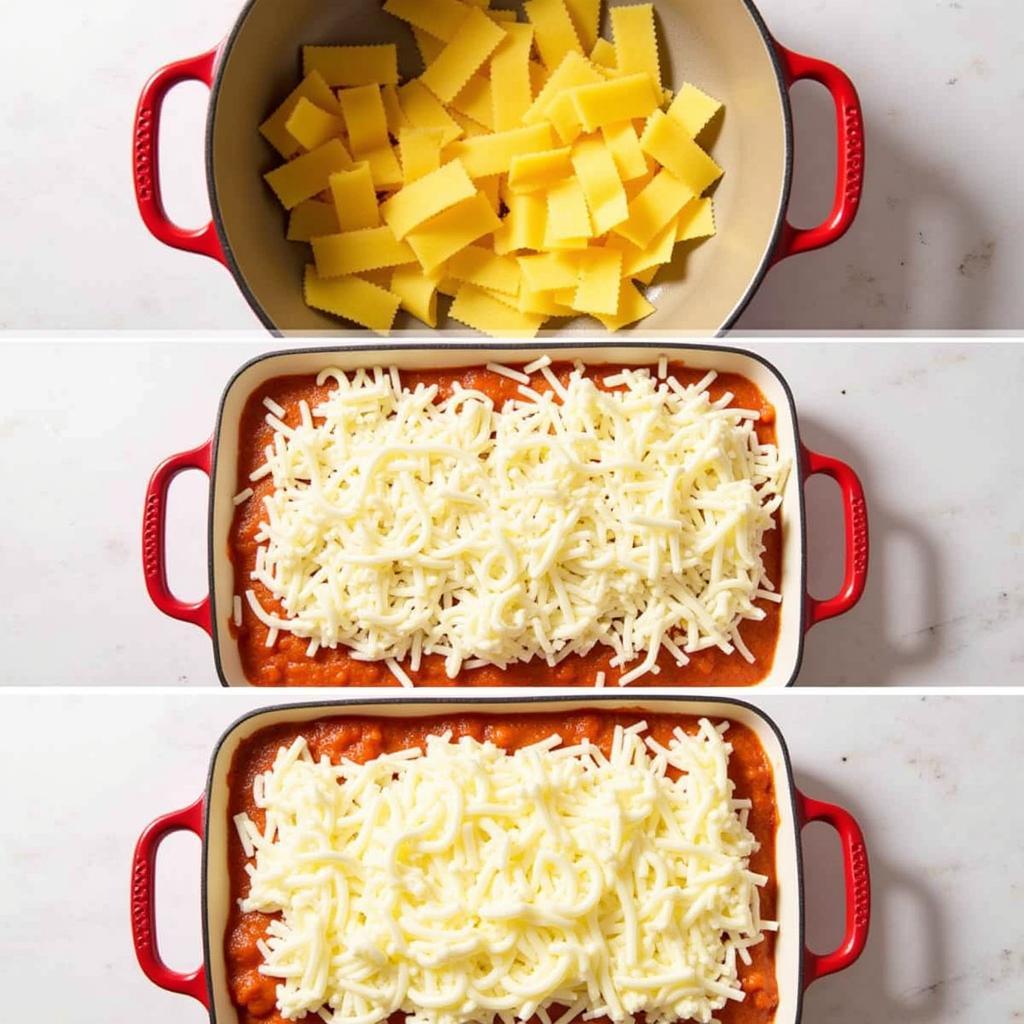 Preparing Kraft Foods Simply Lasagna