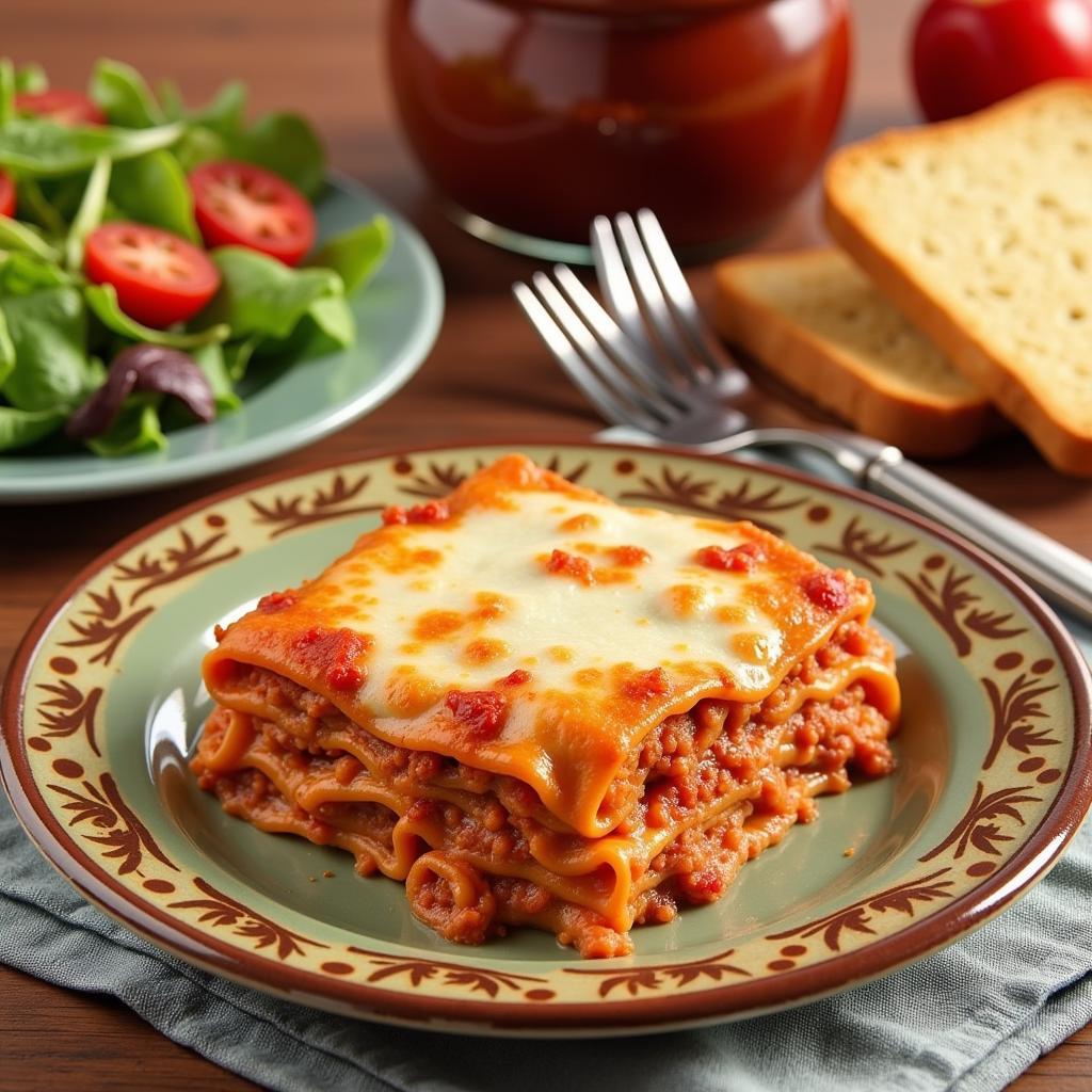 Enjoying Kraft Foods Simply Lasagna