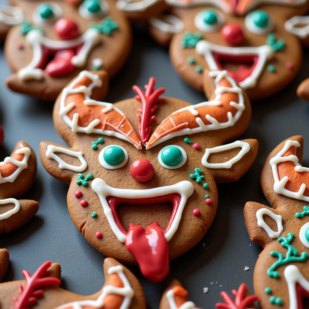 Krampus-Shaped Gingerbread Cookies