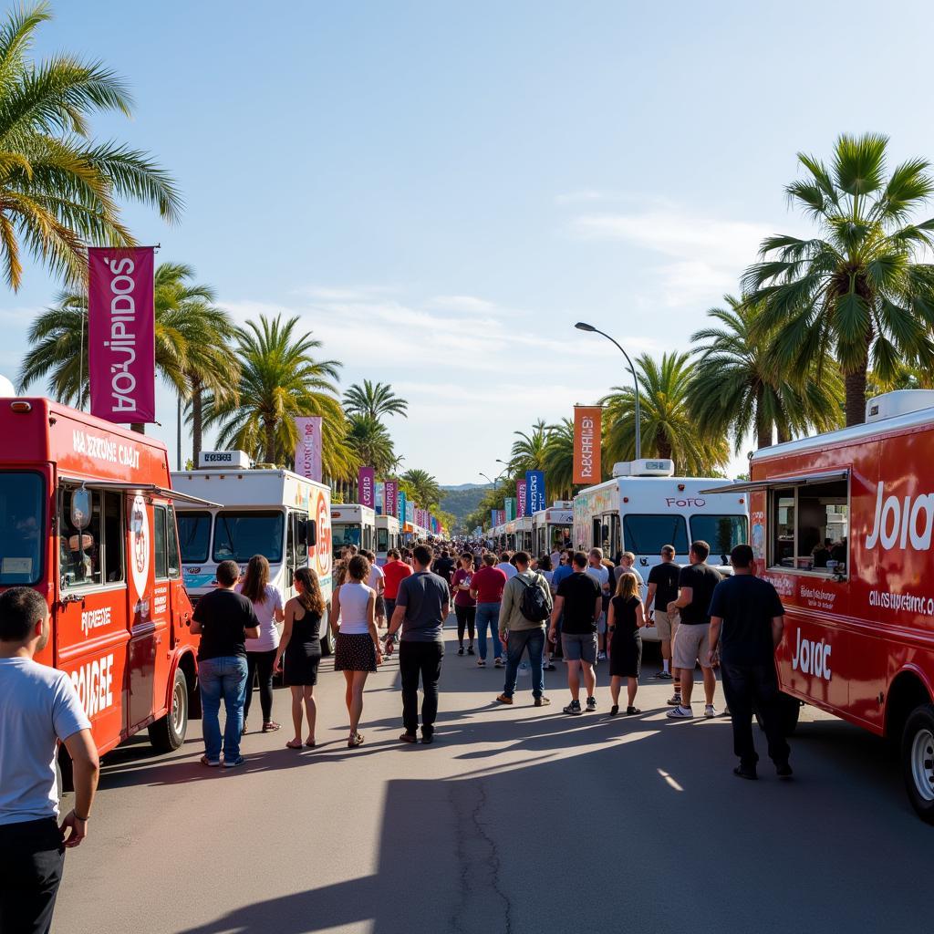 Diverse Food Trucks at Las Sendas