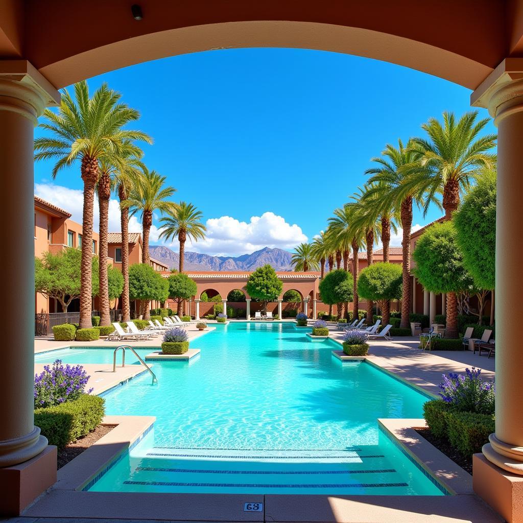 Stunning Pool View from a Las Vegas Cabana