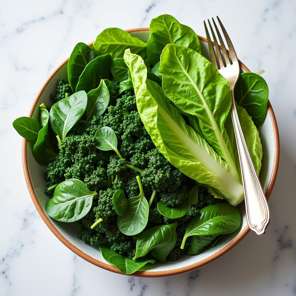 Leafy greens for MTHFR diet