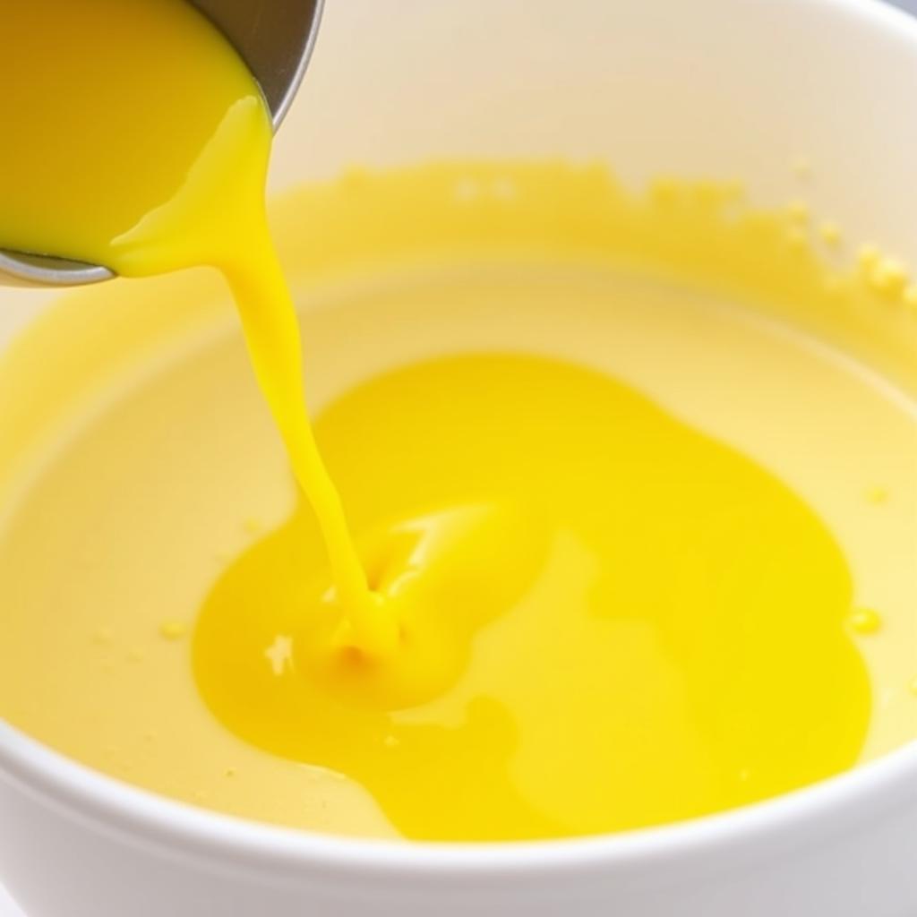 Adding Lemon Yellow Food Colouring to Cake Batter