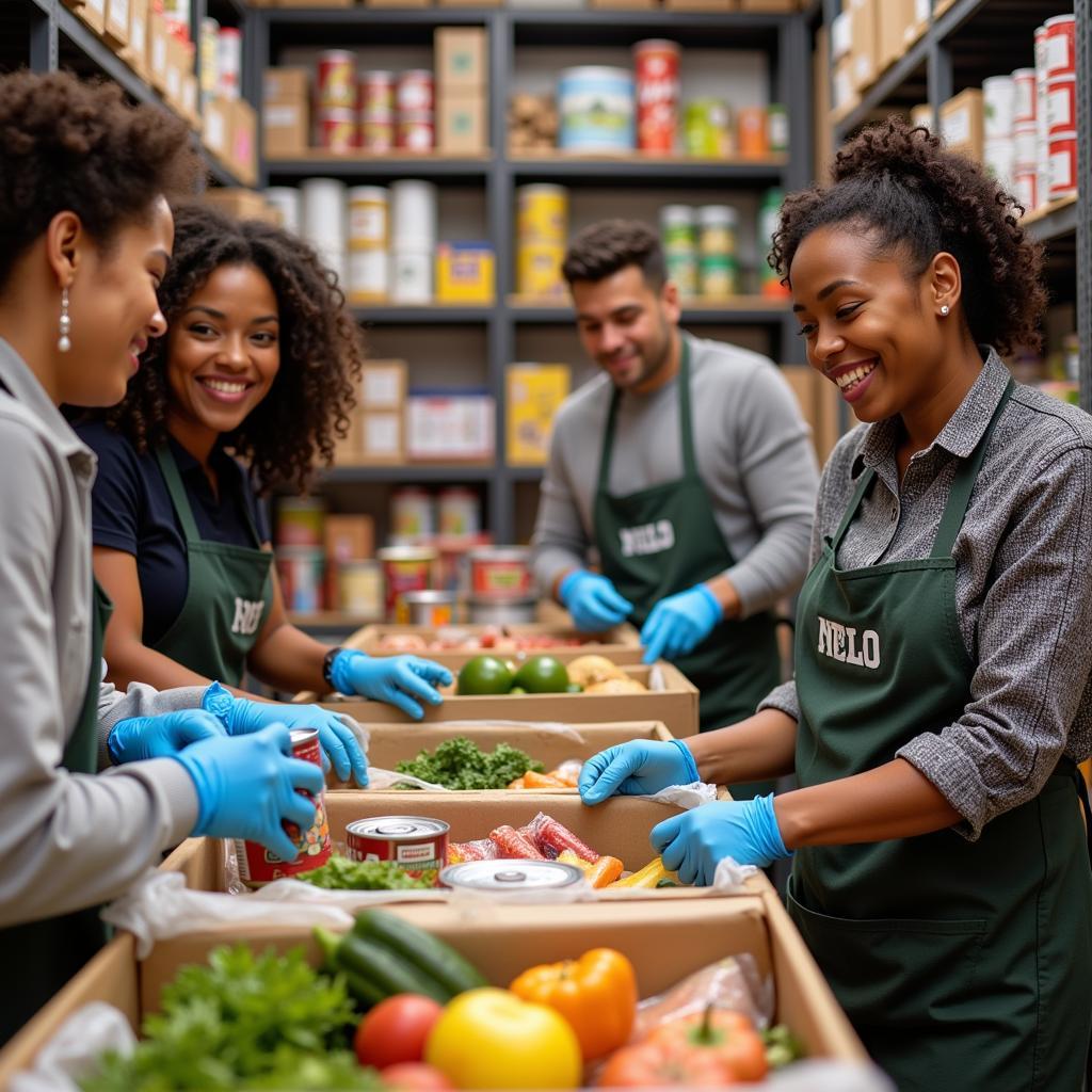 Volunteers at Life Cathedral Food Pantry