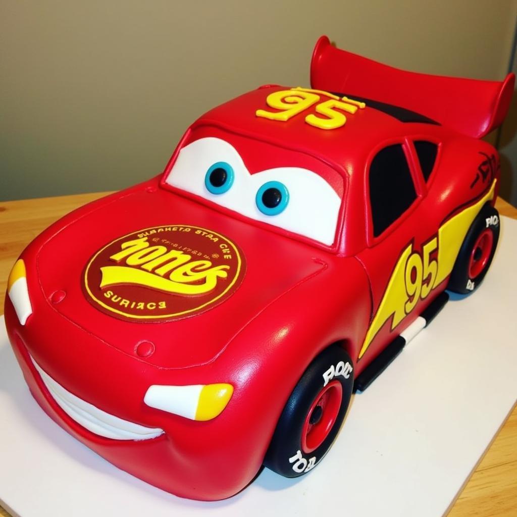 Spectacular Lightning McQueen Cake