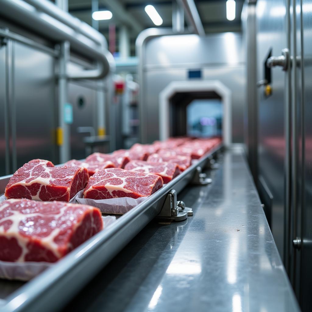 Linear Cooling Tunnel for Meat Processing