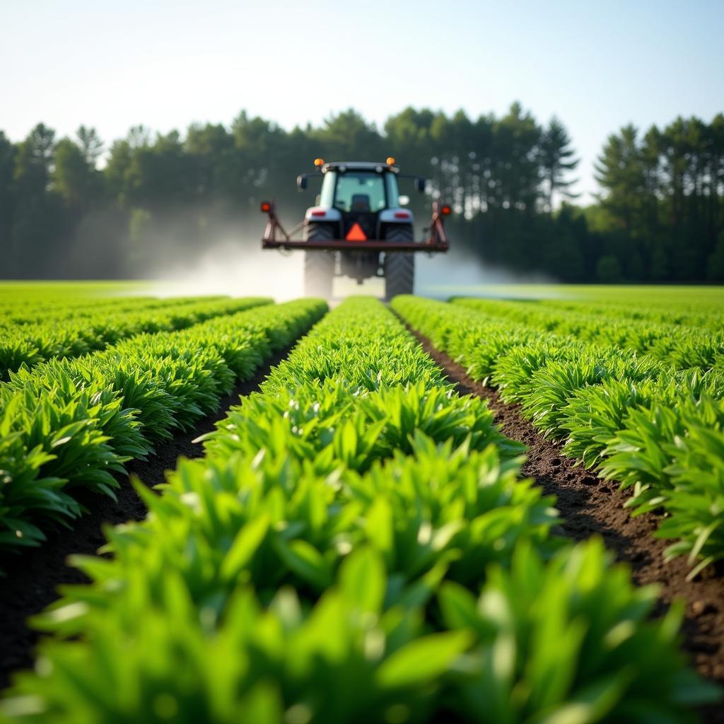 Applying Liquid Fertilizer to a Food Plot