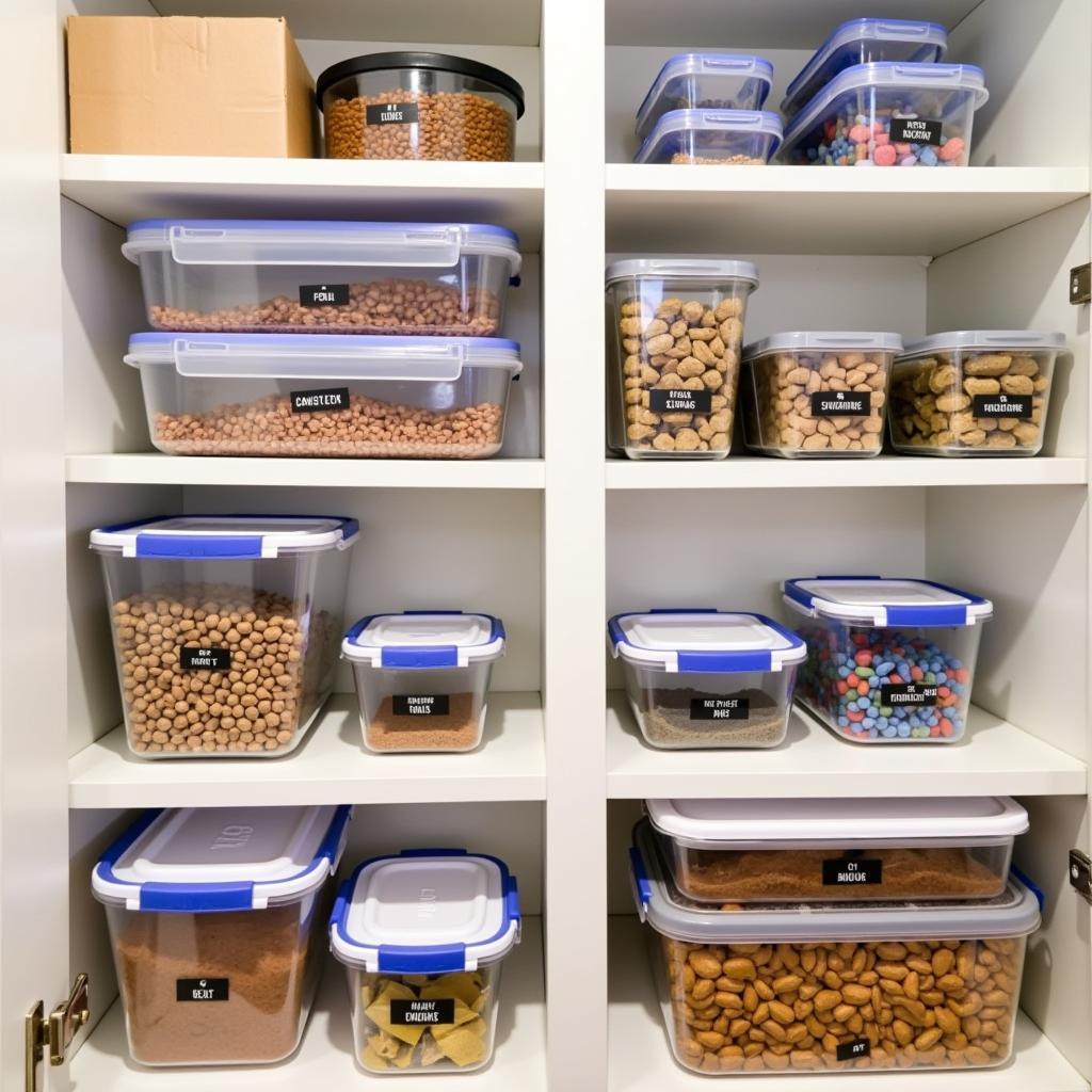 Organized Pantry with Lock & Lock Containers