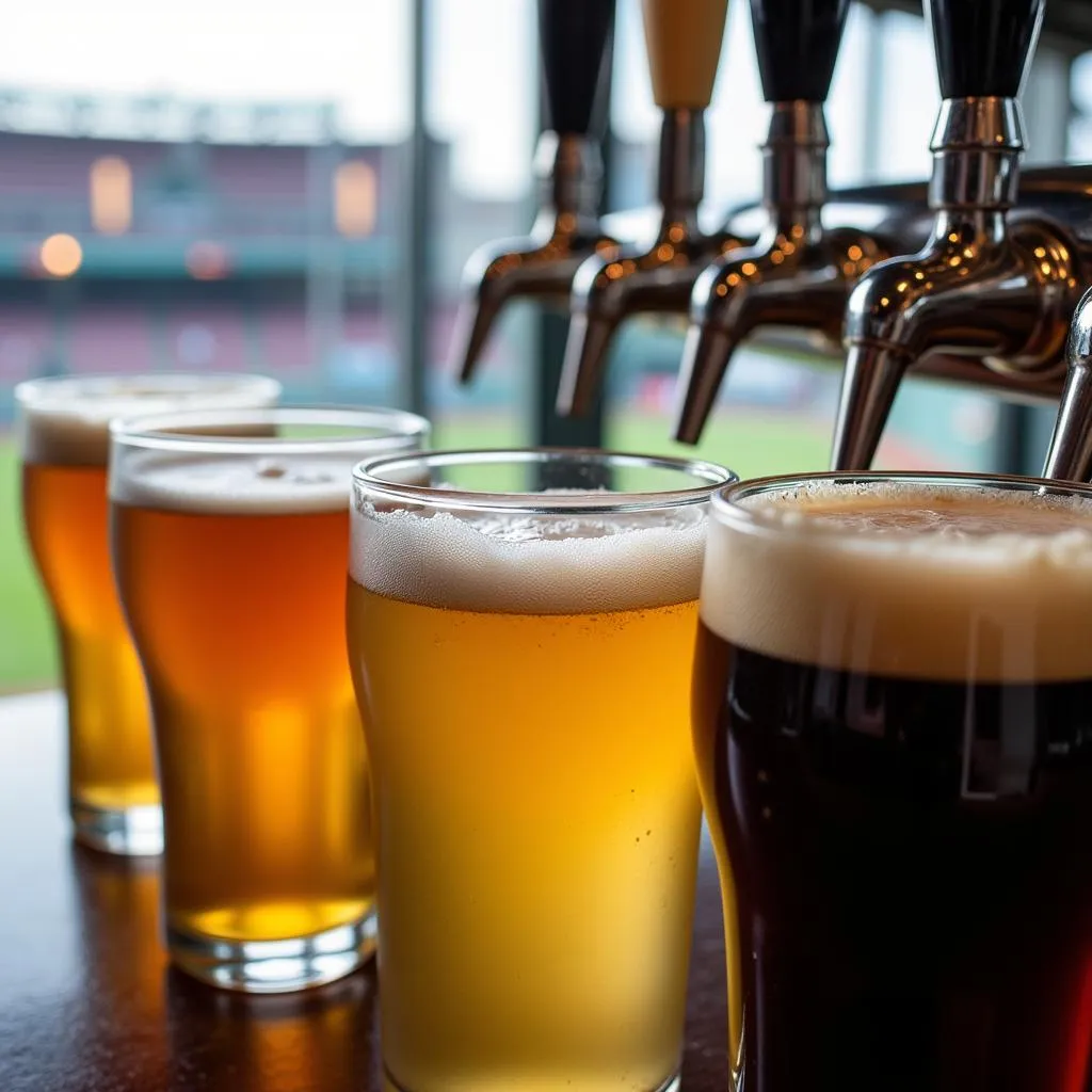 Craft beer options at Long Island Ducks game