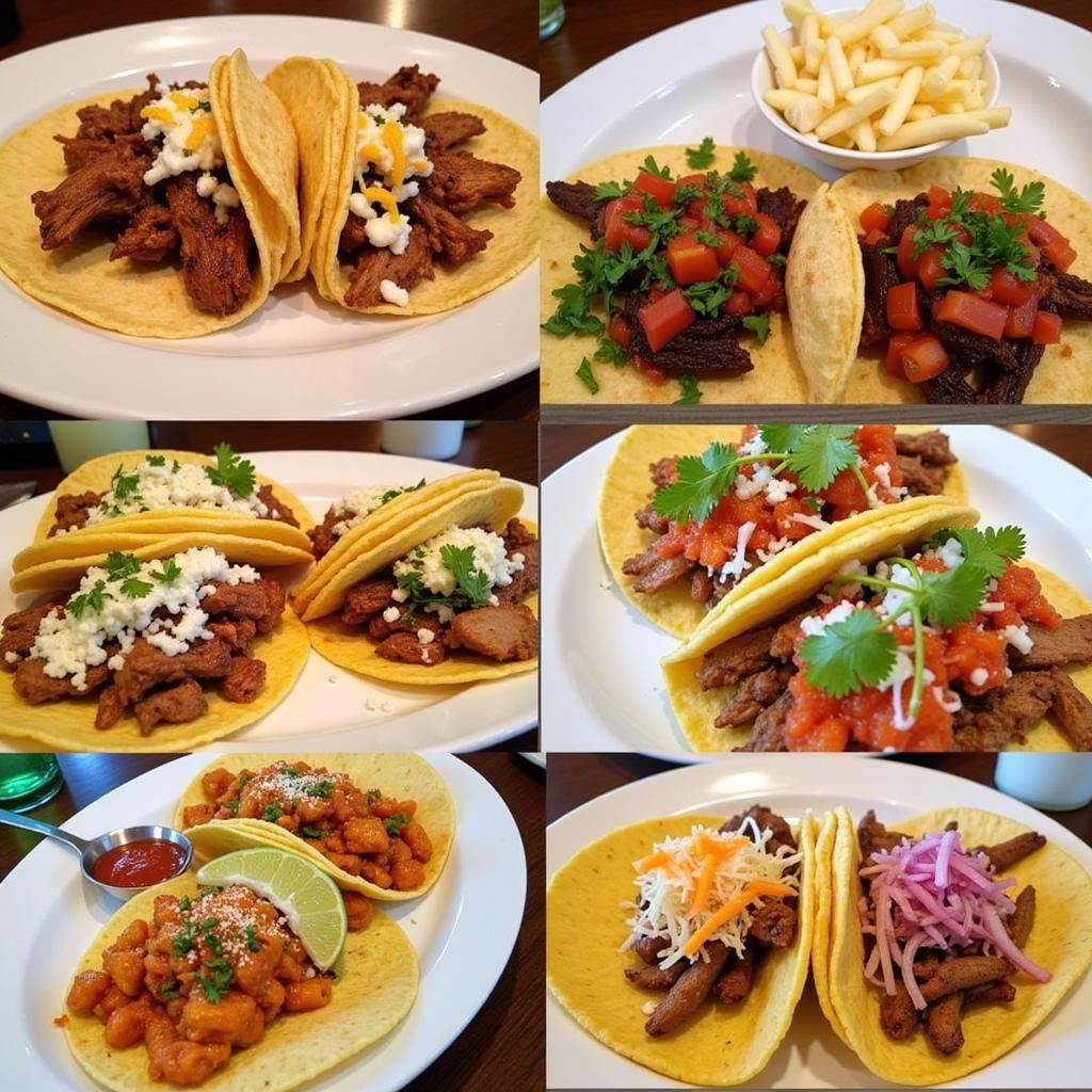 A variety of mouthwatering tacos from Los Gordos Mexican Food