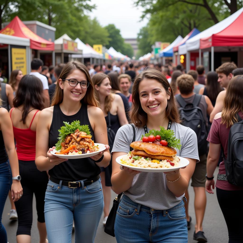 Crowds gather at the Louisville Street Food Festival