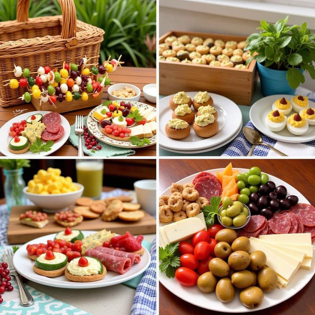 Delicious low-carb picnic appetizers