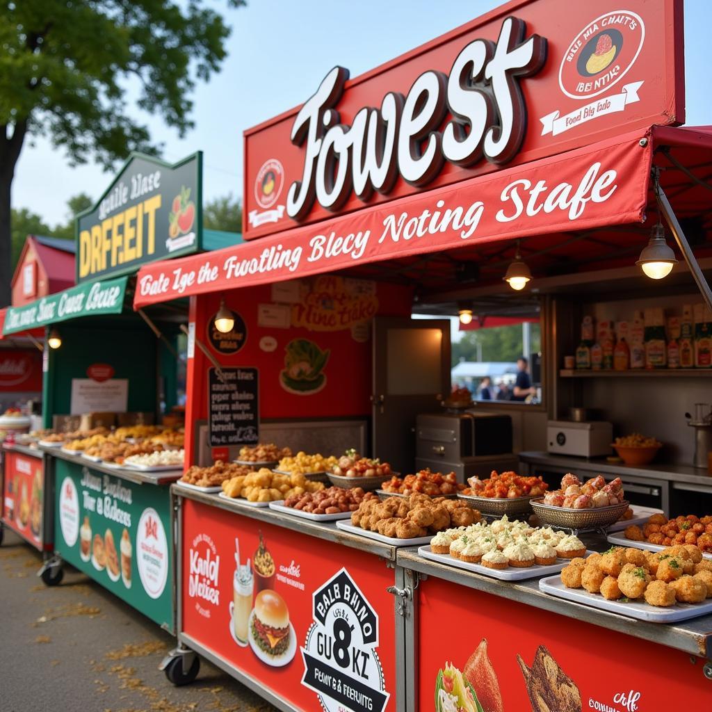 Diverse Food Stalls at the Lumberton Food Truck Festival