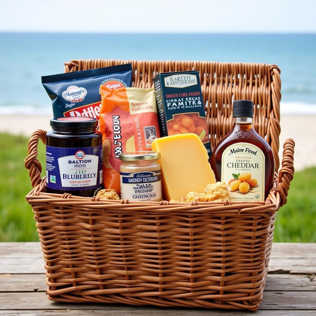 Maine Food Gift Basket Featuring Local Products