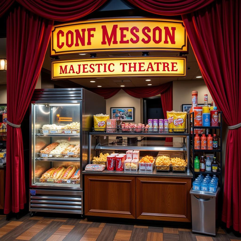 Concessions and snacks available at the Majestic Theater