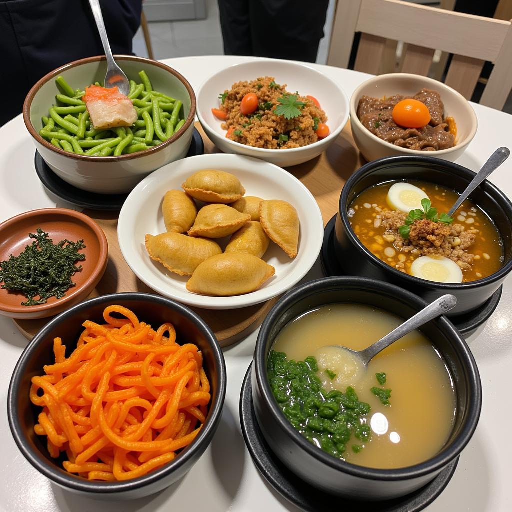 Assortment of Side Dishes Offered at a Maki Food Truck